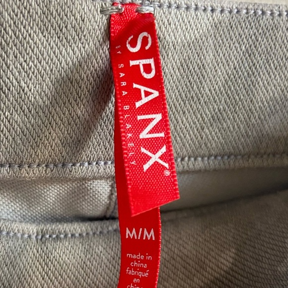 Spanx jeggings jean-ish leggings camo washed stone color ankle length Medium - Picture 8 of 9